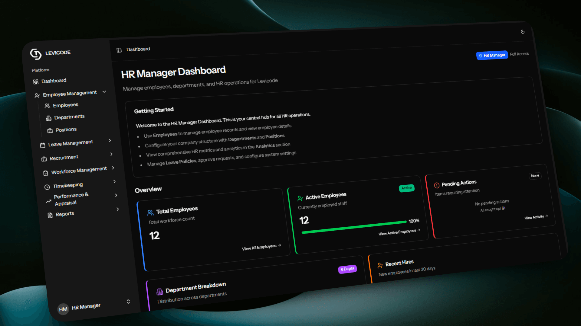 Levicode HRM Prototype
